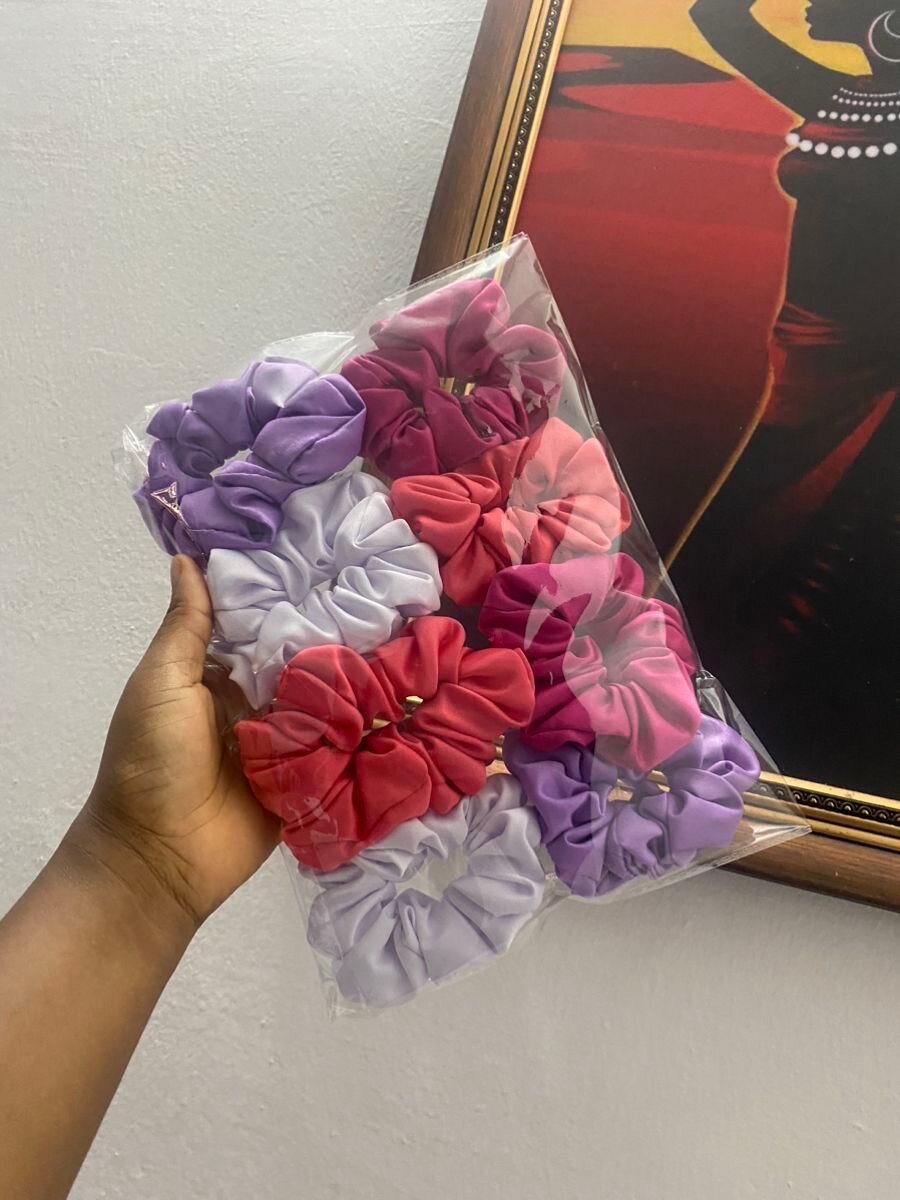 Lot de chouchous en satin