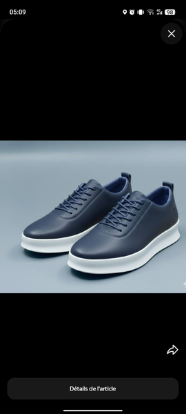 Baskets bleu marine élégantes