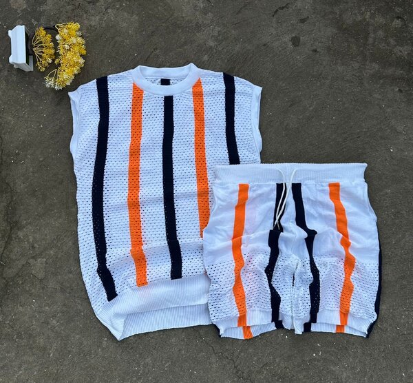 Ensemble décontracté rayé