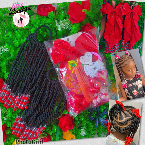 Kit de tresses et accessoires enfant