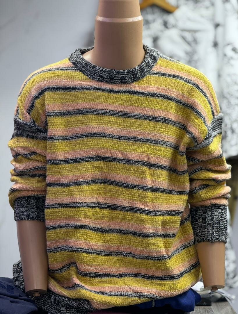 Pull rayé décontracté