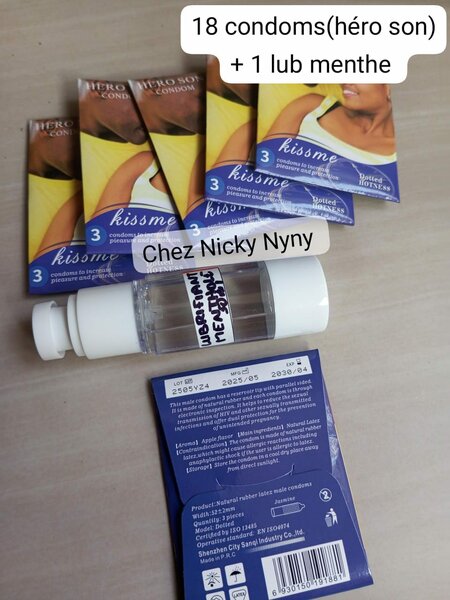 18 condoms et 1 lubrifiant men