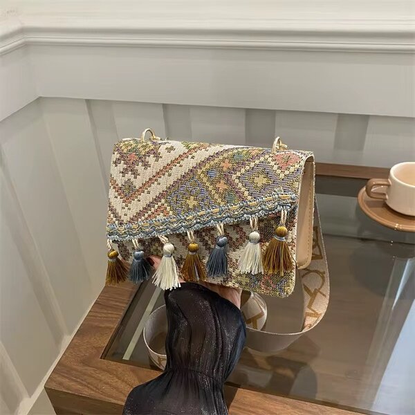Sac bohème à franges