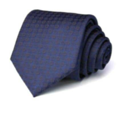 Cravate élégante bleu marine