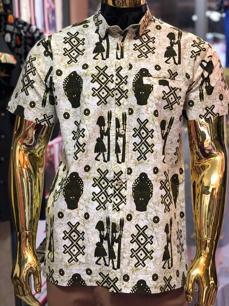 African print shirt