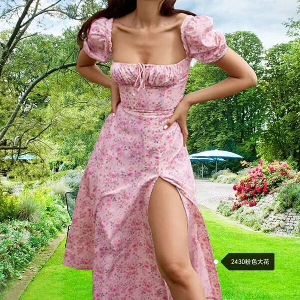 Women's summer sundress with print