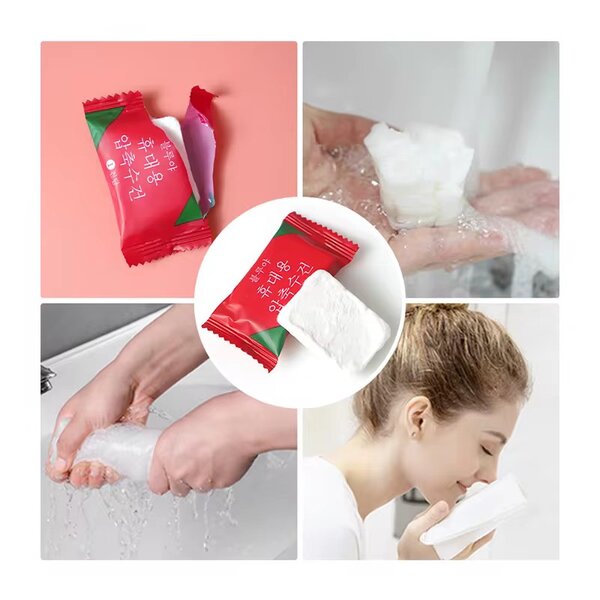 lingettes compressées jétables