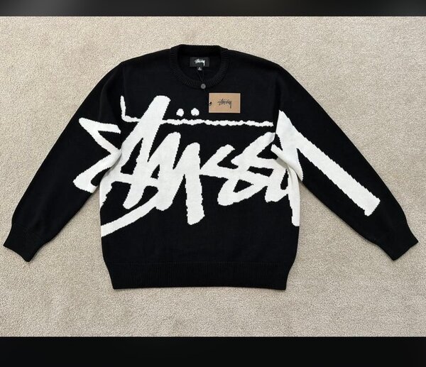 Pull en laine Stussy noir