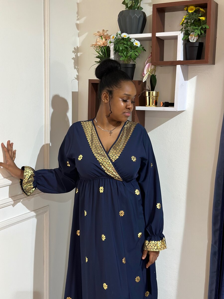 Gilding floral maxi dress