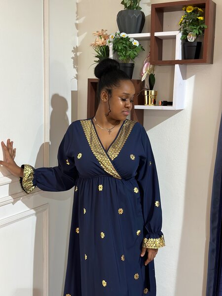 Gilding floral maxi dress