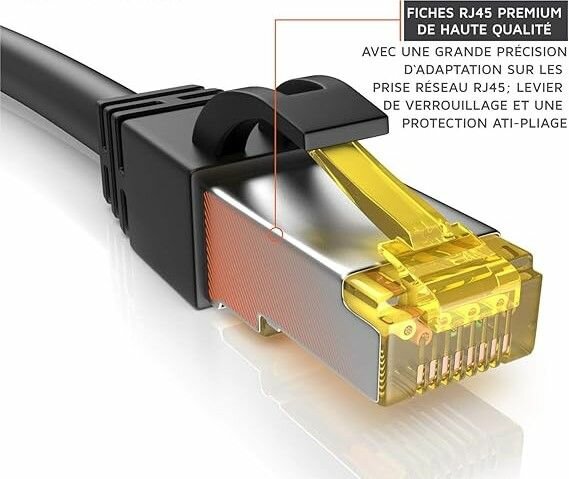 Câble reseau Ethernet cat7 10m