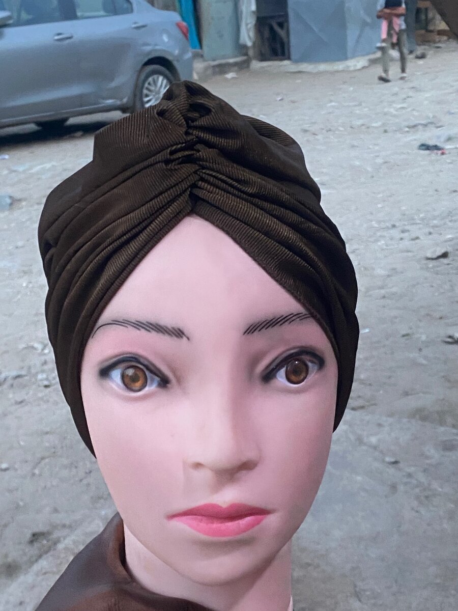 Turban élégant en velours