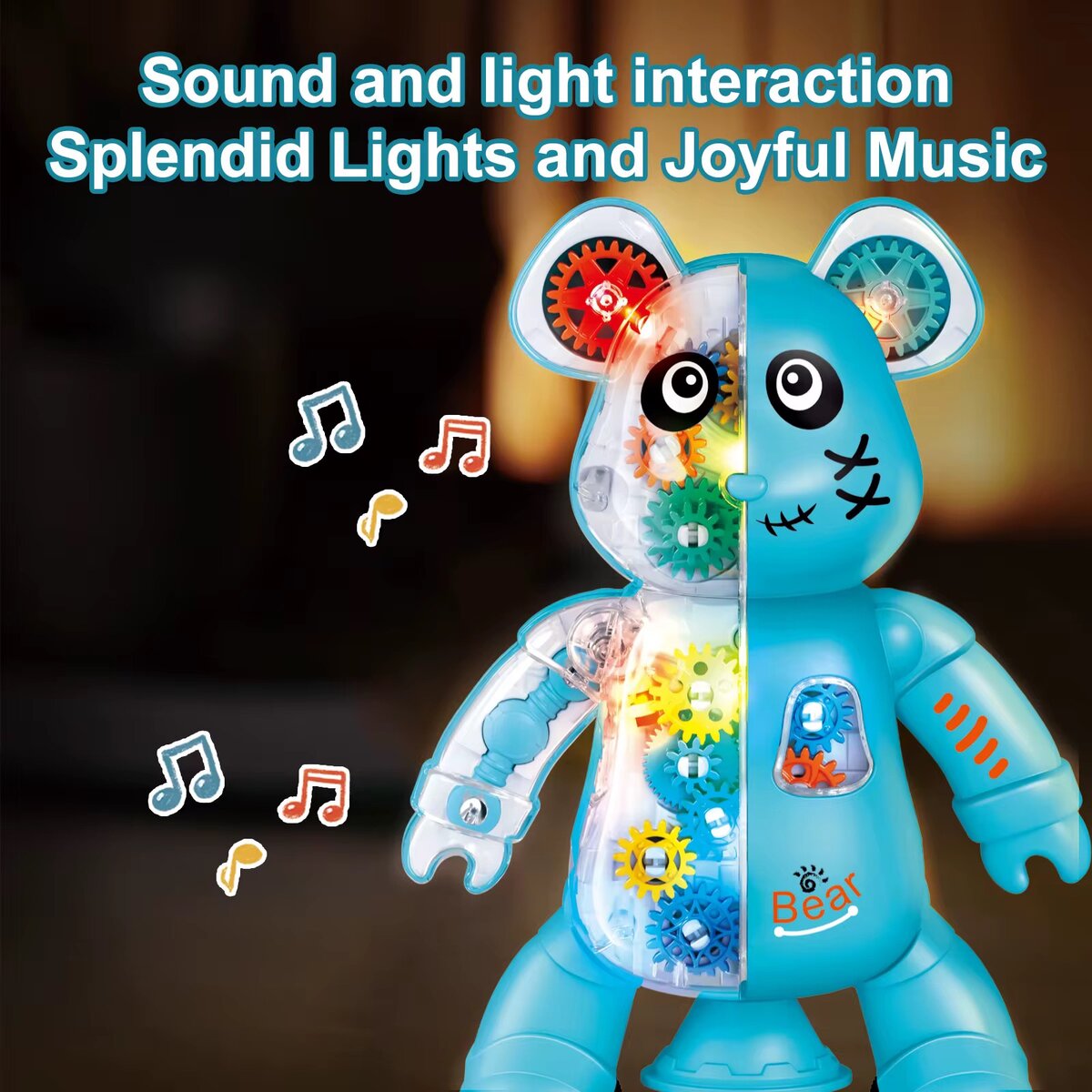 Ours Dansant Électrique Lumineux