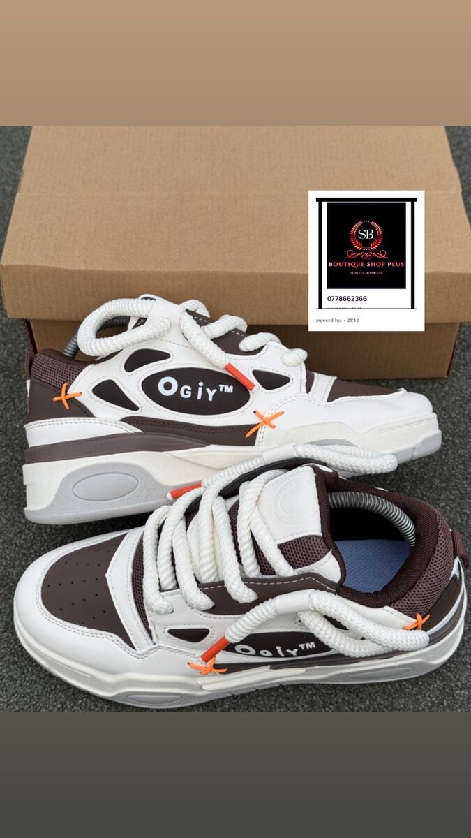 Basket  ogiy authentique avec sa boîte