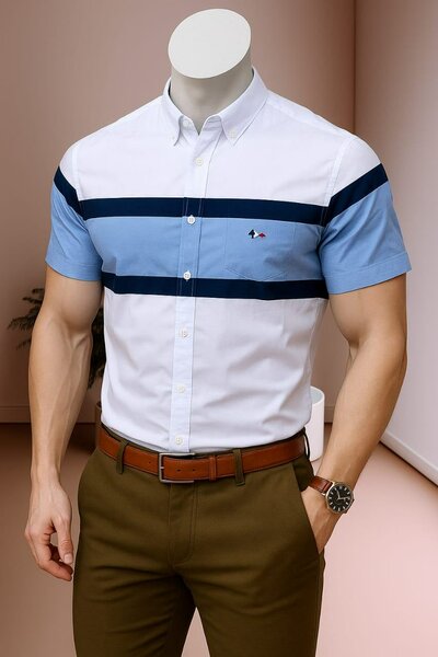Chemise homme rayée élégante