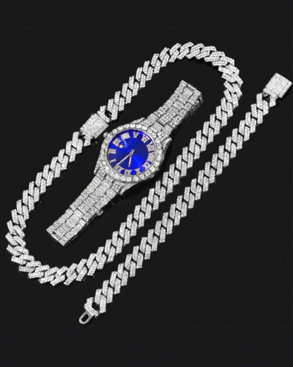 Ensemble de montre-bracelet en strass