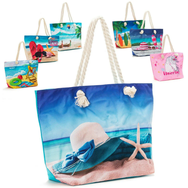 Sac de plage imprimé été