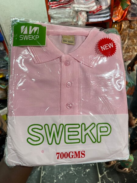 Polo en coton rose SWEKP