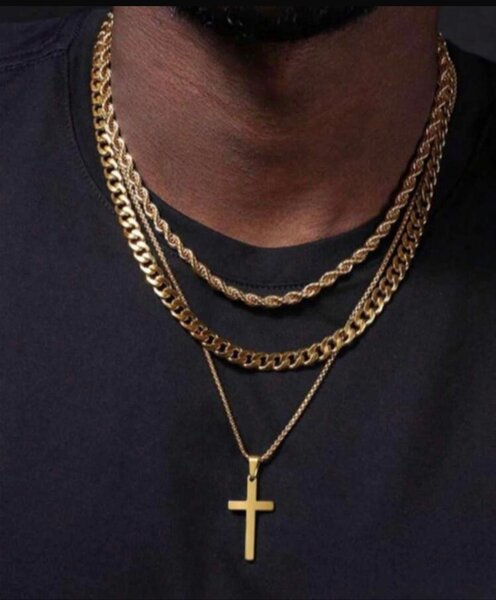 Collier Chaîne en Or Croix