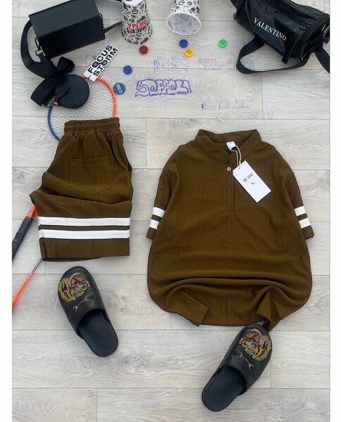 Ensemble junior marron confortable