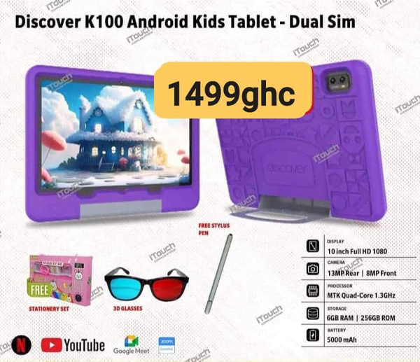 DISCOVER K100 ANDROID KIDS TABLET