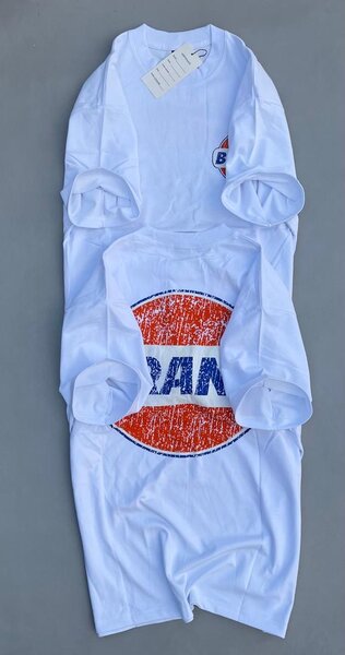 T-shirt blanc imprimé vintage