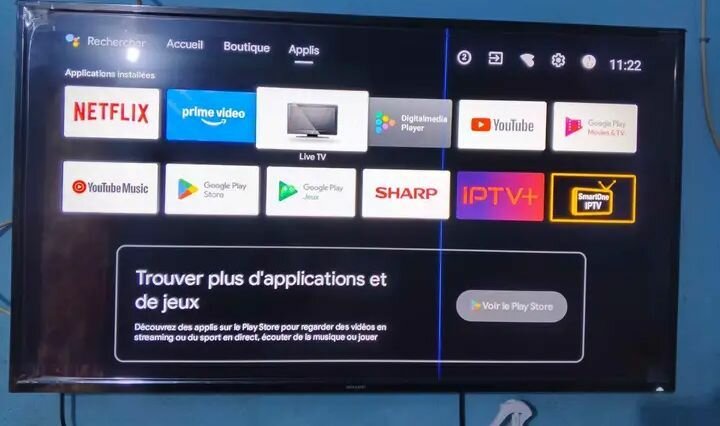 Smart TV 4K avec IPTV