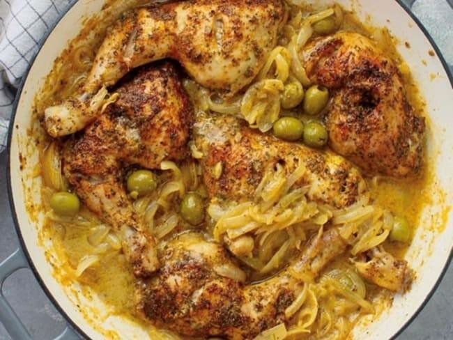 Poulet Yassa aux olives