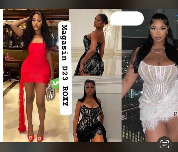 Robe élégante soirée femme