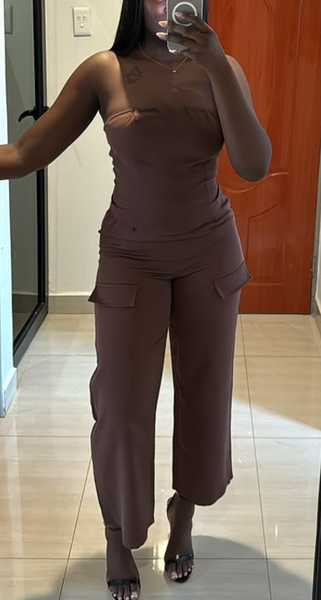 Tube and Cargo Pant Set