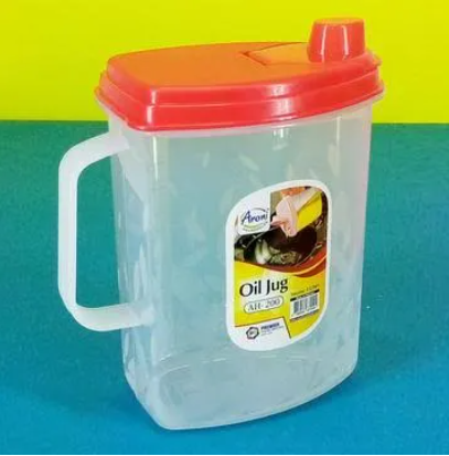 Oil jug / 1 Litre Oil Jug - Liquid Jug - Milk Jug - Liquid Container Random Color