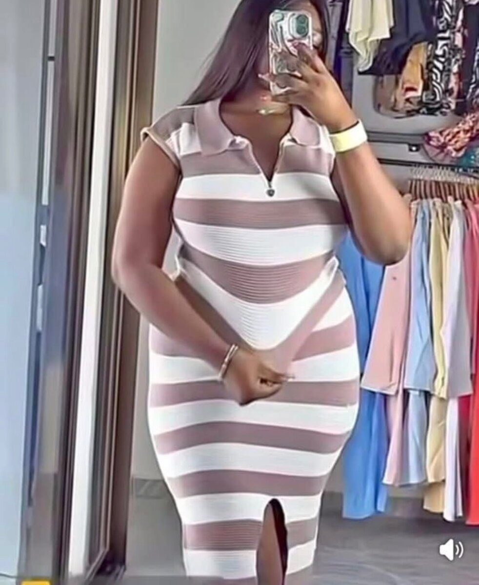 Robe rayée élégante femme