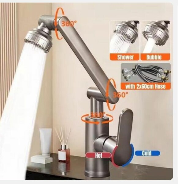 Robinet de cuisine pivotant