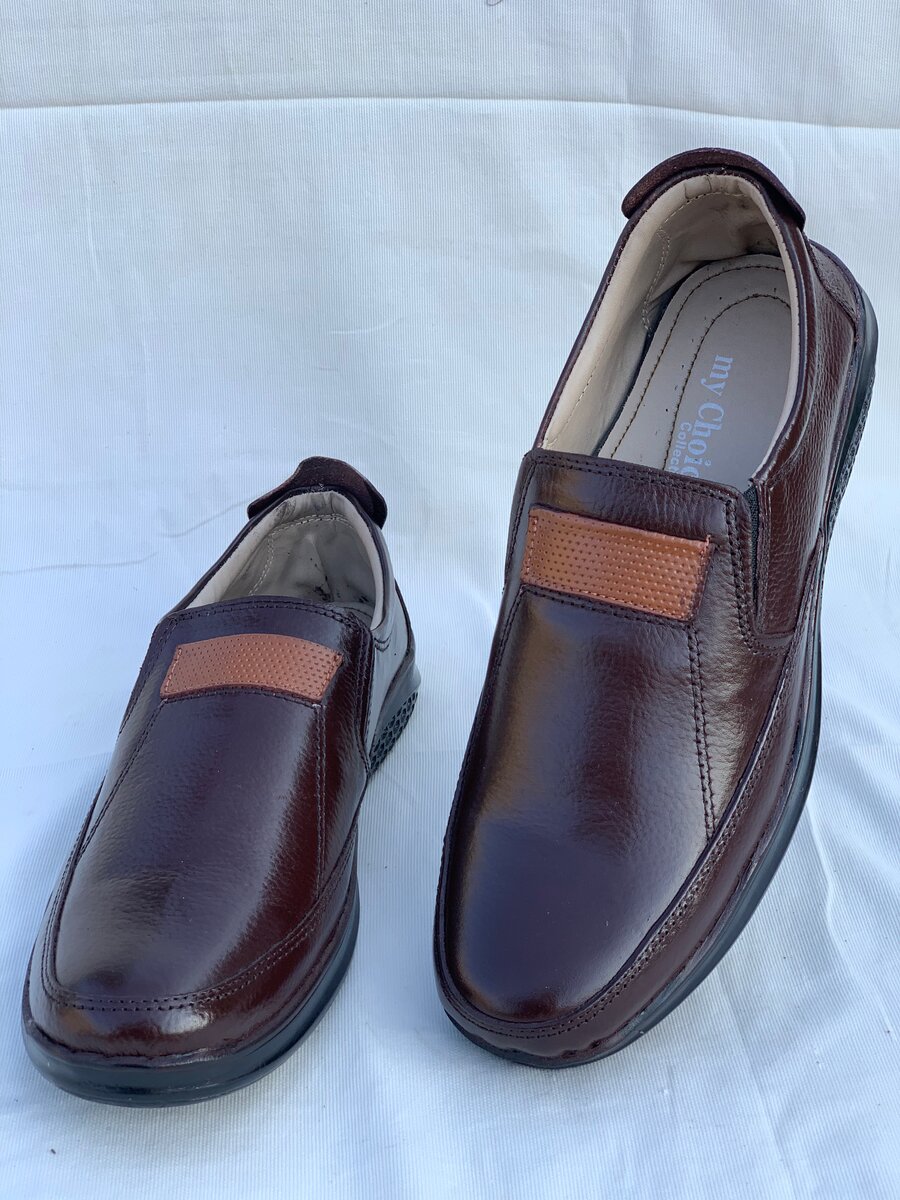 men pure leather upper shoes