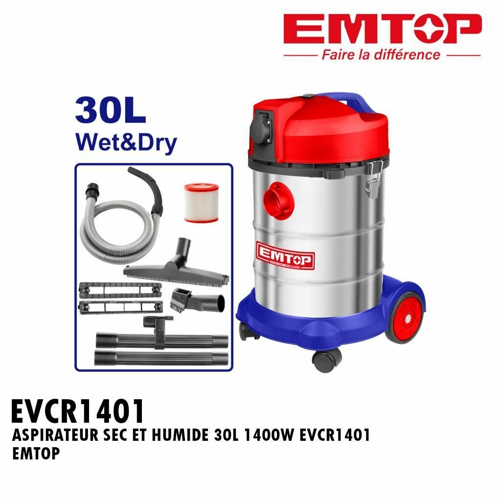 Aspirateur Emtop 75L 2400W