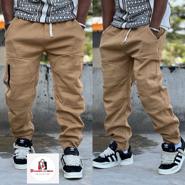Pantalon Jogging Beige Homme