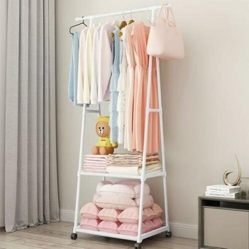 Portant vêtements avec étagères