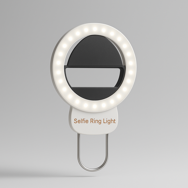 Portable selfie ringlight