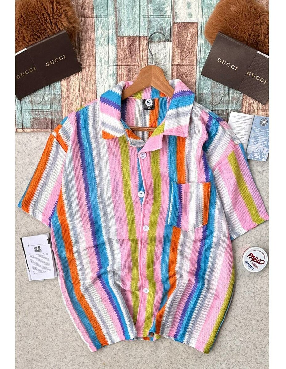 Chemise d'été colorée homme