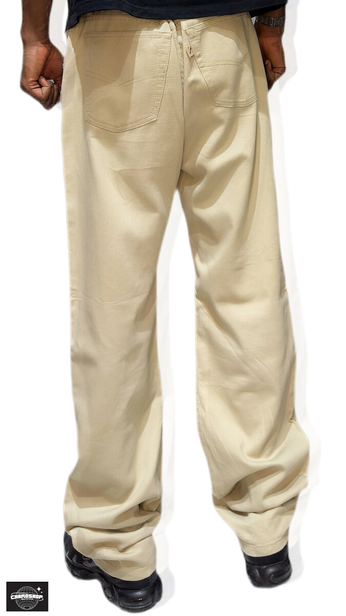 Pantalon beige homme décontracté