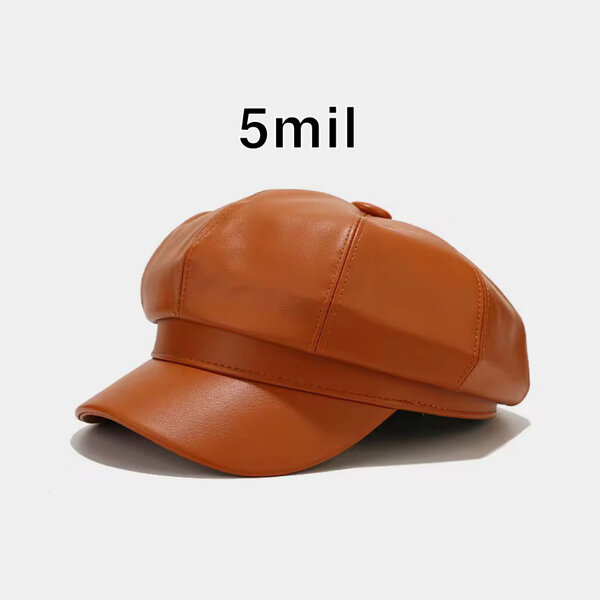 Casquette en cuir élégante