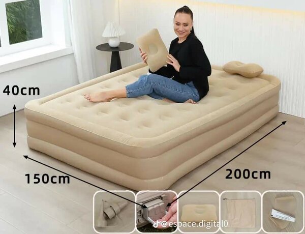 Matelas gonflable rechargeable automatique