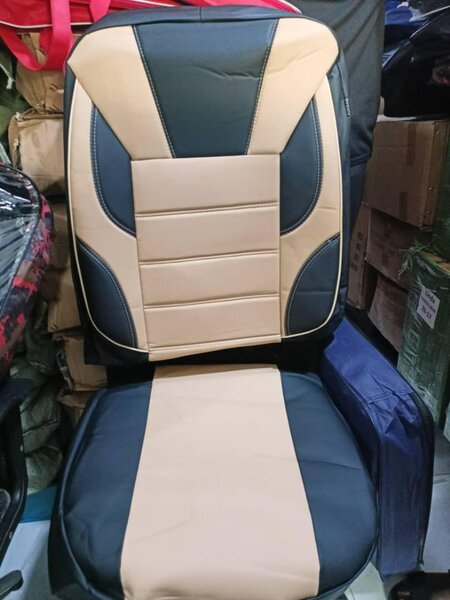 Beige or cream seat covers