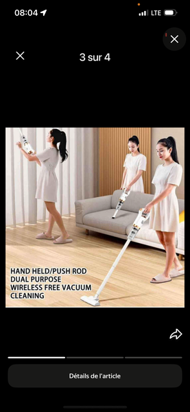 Aspirateur sans fil 2 en 1