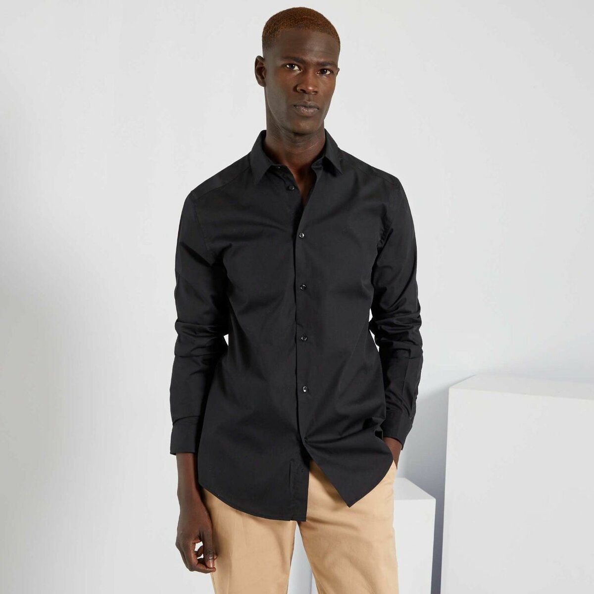 Chemise Classique Noire Homme