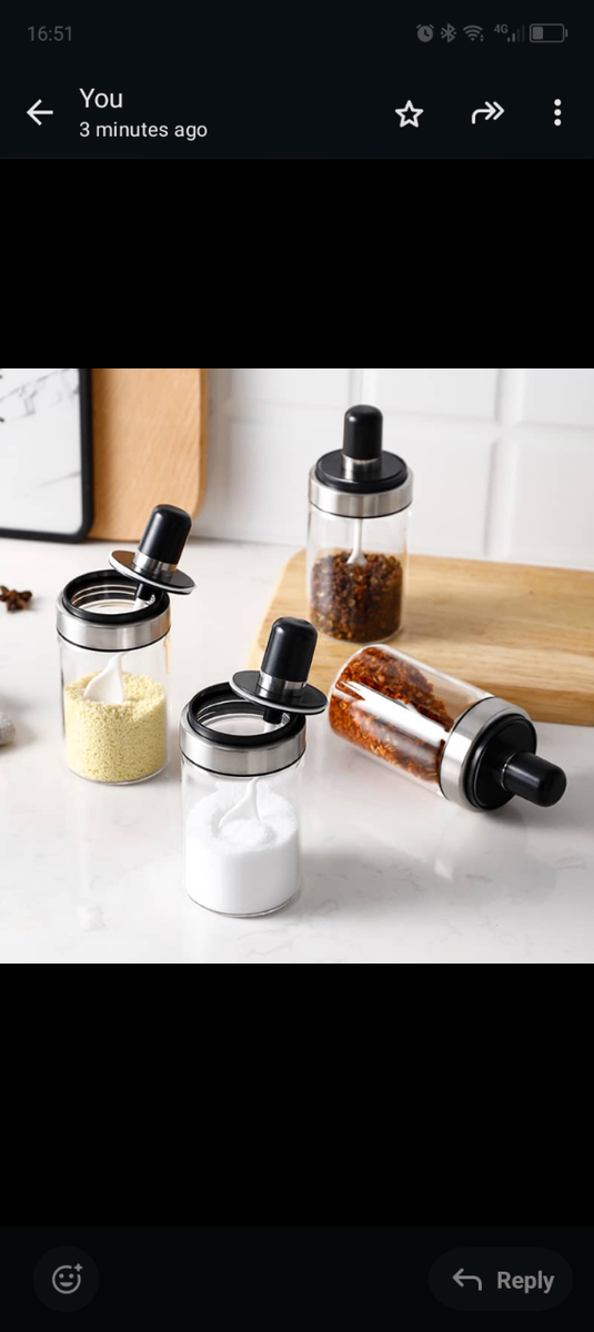 BOCAL À ÉPICES AVEC CUILLÈRE I