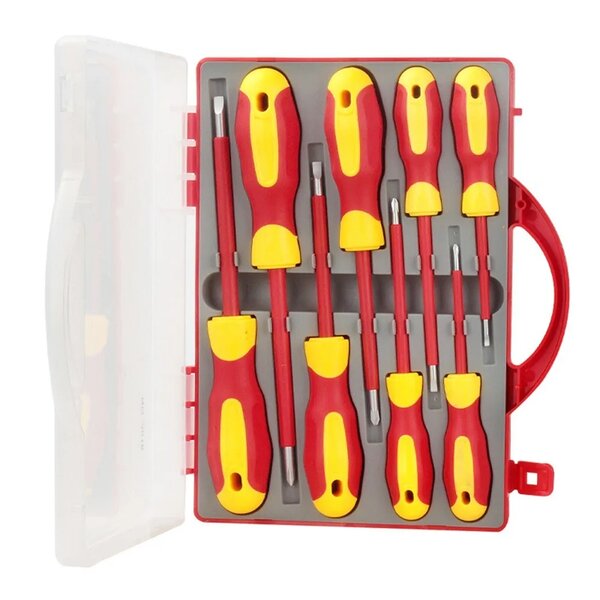 8Pcs Magnetised Industrial Screwdriver Set