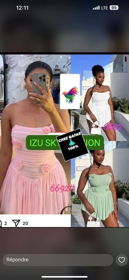 Robe élégante bustier rose