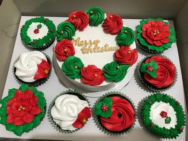 Christmas cupcakes