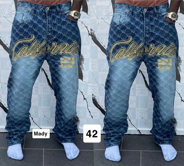 Jean délavé déchiré homme